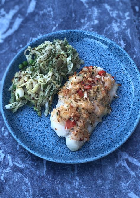 crab and fish|Spicy Crab Topped Cod Fillets .